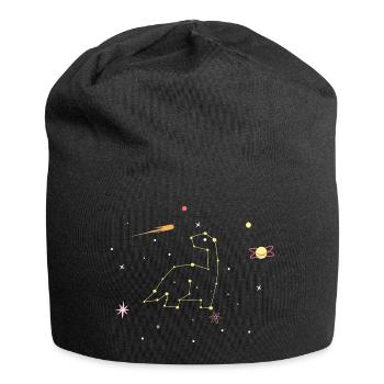 Brontosaurus dinosaur constellation - Jersey Beanie - black - Front