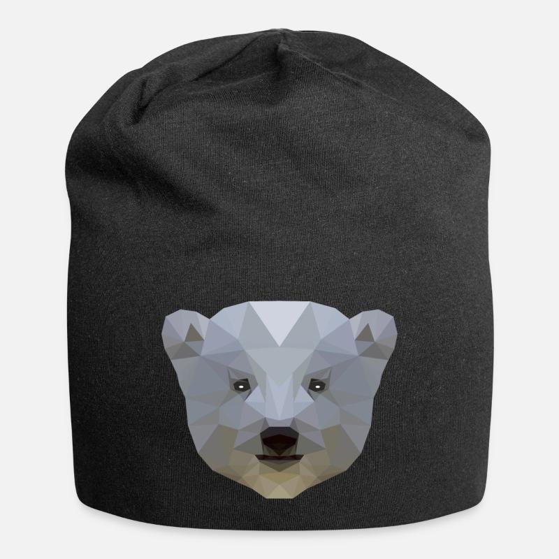 Eisbär - Jersey-Beanie - Schwarz