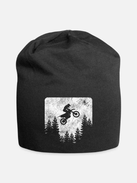 Motocross Waldsprung - Tolles Geschenk - Jersey-Beanie - Schwarz