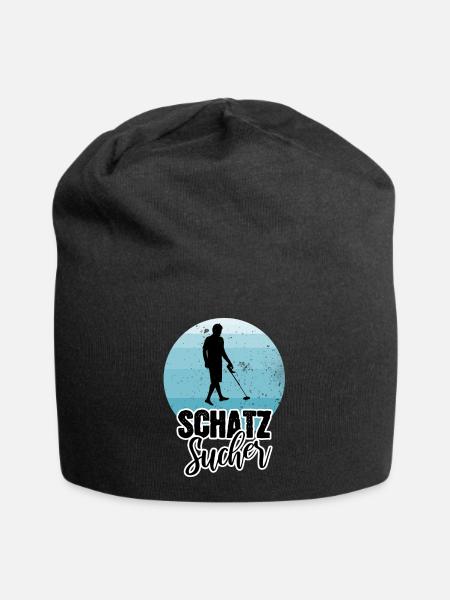 Schatzsucher - Jersey-Beanie - Schwarz