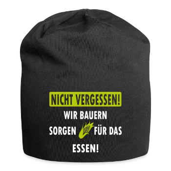 Bauern Demo Protest Landwirte Demonstration Agrar - Jersey-Beanie - Schwarz - Vorne