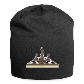Jeu d’échecs - Bonnet en jersey - noir - Devant