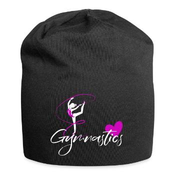 gymnastics floor gymnastics rhythmic sports gymnastics - Jersey Beanie - black - Front