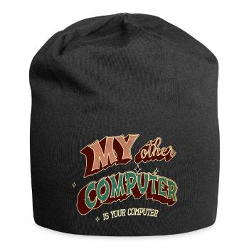 hacking coding hacking hack out glitch present - Jersey Beanie - black - Front