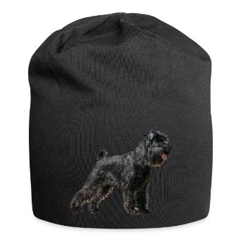Sweet Schnauzer Dog Dog - Jersey Beanie - black - Front