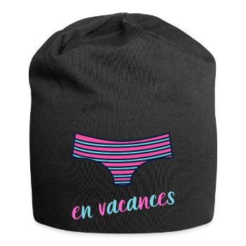 en vacances maillot de bain femme été vacances - Bonnet en jersey - noir - Devant
