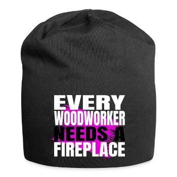 funny woodworking daddesign carpentry - Jersey-Beanie - Schwarz - Vorne