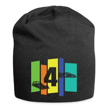 Enfant de quatre ans - Bonnet en jersey - noir - Devant