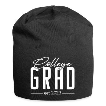 College Grad Est. 2023 Abschlussfeier - Jersey-Beanie - Schwarz - Vorne