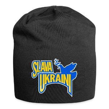 Ukraine slava ukraini Colombe de la Paix - Bonnet en jersey - noir - Devant