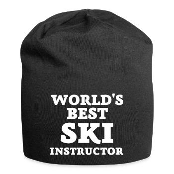 Meilleur moniteur de ski Meilleur moniteur de ski - Bonnet en jersey - noir - Devant