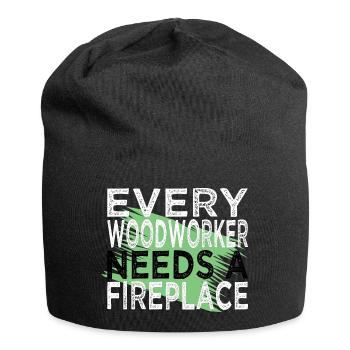 union carpenter tshirts chainsaw grab - Jersey Beanie - black - Front