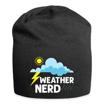 Weather Nerd Meteorology Meteorologist - Jersey Beanie - black - Front