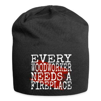 dad funny birthday present present present - Jersey Beanie - black - Front