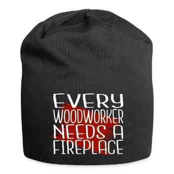 Woodworker Fun Forestry Union T-shirts de charpentier - Bonnet en jersey - noir - Devant