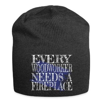 funny sayings woodcutter quote lumber - Jersey-Beanie - Anthrazit - Vorne