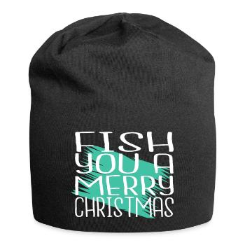 Présentez des tournois de pêche en cadeau mignons de mer - Bonnet en jersey - noir - Devant