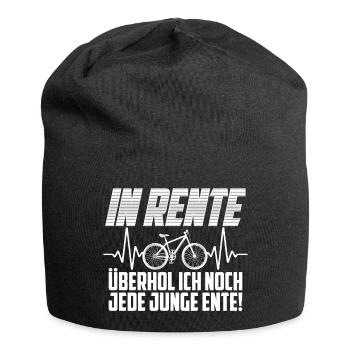 Rente Fahrrad Ente Spruch Rentner - Jersey-Beanie - Schwarz - Vorne