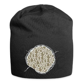 Dino Bedroom Couples Funny Sayings Happy Comic - Jersey Beanie - black - Front