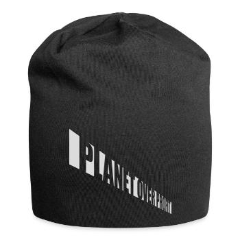 Planète sur le devis de profit - Bonnet en jersey - noir - Devant