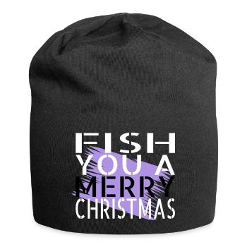 Dictons de citation de pêcheurs Tournois de pêche - Bonnet en jersey - noir - Devant