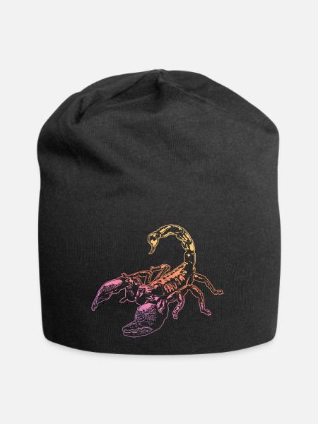 Cool Scorpion Insect Sketch Graphic Scorpion Lover - Bonnet en jersey - noir