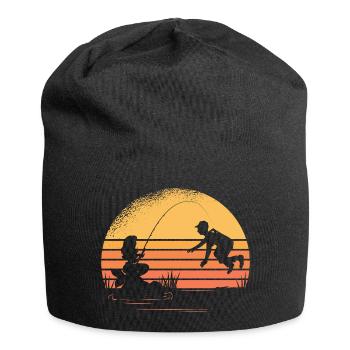 Meerjungfrau Fischerei Fischer Meerjungfrau Fische - Jersey-Beanie - Schwarz - Vorne