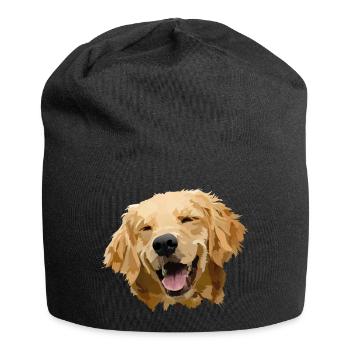 Chien mignon - Bonnet en jersey - noir - Devant