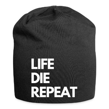 LIFE DIE REPEAT - Jersey-Beanie - Schwarz - Vorne