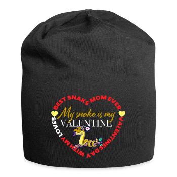 Valentine's Snake - Bonnet en jersey - noir - Devant