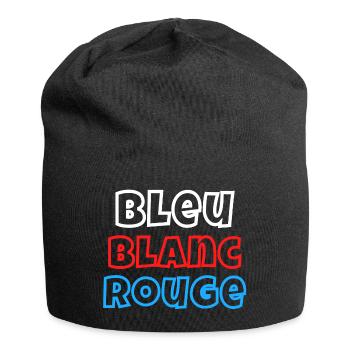 France, je suis Français, drapeau Français - Bonnet en jersey - noir - Devant
