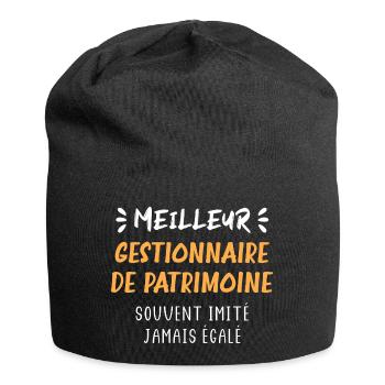 Meilleur gestionnaire de patrimoine - Bonnet en jersey - noir - Devant