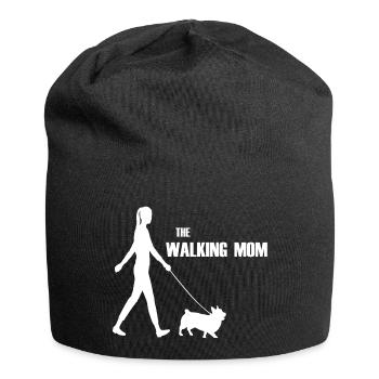 La promenade de maman qui marche - Bonnet en jersey - noir - Devant