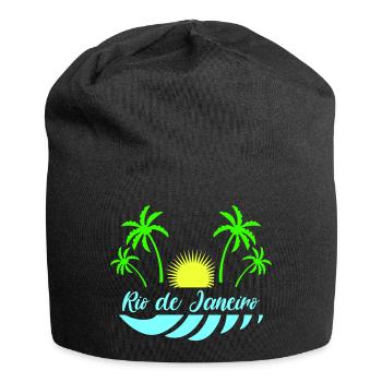 rio de janeiro - Jersey-Beanie - Schwarz - Vorne