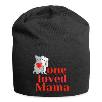 one loved Mama - Jersey-Beanie - Schwarz - Vorne