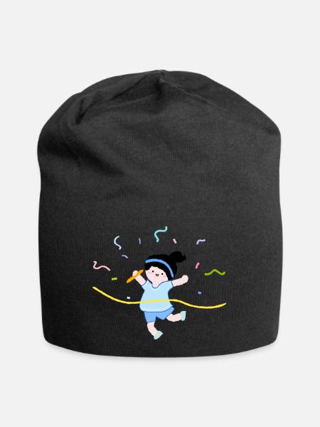 Course à pied - Bonnet en jersey - noir