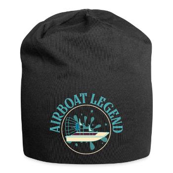 Airboat Legend Hydroplane Air Boat Propeller Swamp - Jersey-Beanie - Schwarz - Vorne
