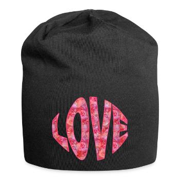 L’amour pur - Bonnet en jersey - noir - Devant