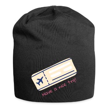Billet d’avion - Bonnet en jersey - noir - Devant