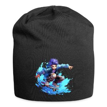 Anime Skater - Bonnet en jersey - noir - Devant