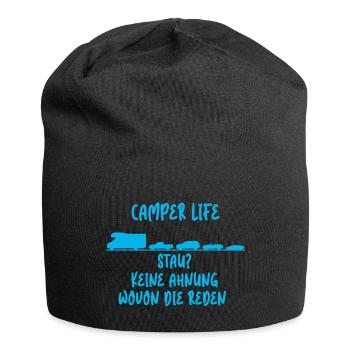 Camper Leben - Jersey-Beanie - Schwarz - Vorne
