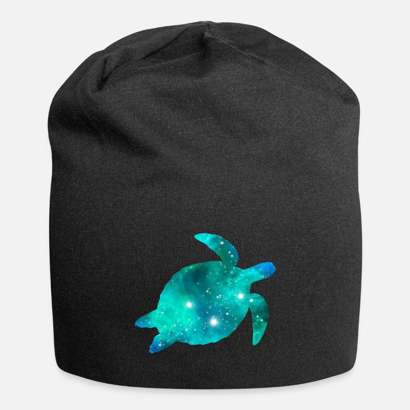 Galaxy Turtle - Jersey-Beanie - Schwarz