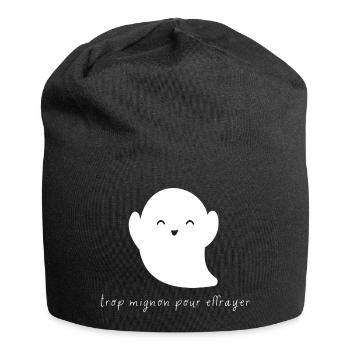 Trop mignon pour effrayer cadeau halloween - Bonnet en jersey - noir - Devant