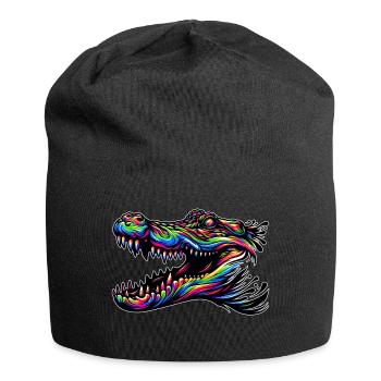Alligator, Crocodile - Bonnet en jersey - noir - Devant