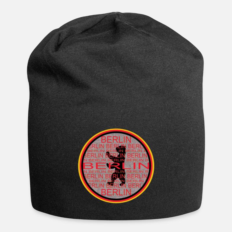 Ours de Berlin - Bonnet en jersey - noir