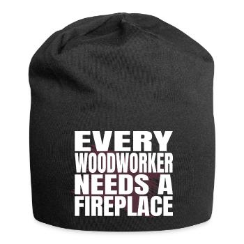 apprentice lumber birthday gift arboriculturist - Jersey-Beanie - Schwarz - Vorne
