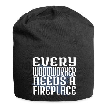 logging cool lumber americas present idea wood - Jersey-Beanie - Schwarz - Vorne