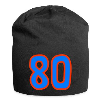 80. 80 YEARS. 80th ANNIVERSARY. 80 YEARS ANNIVERSARY. - Jersey Beanie - black - Front