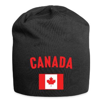 Canada Flag - Jersey Beanie - black - Front