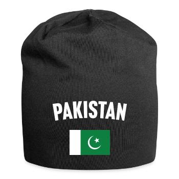 Pakistan Flag - Jersey Beanie - black - Front